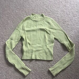 Green Turtleneck Sweater
